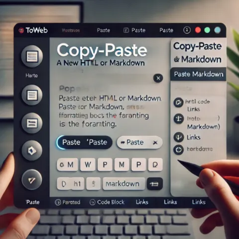 copy & paste in html