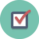 icon flat circle checkbox