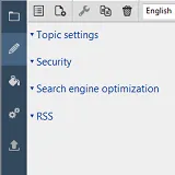 TOWeb UI topics options