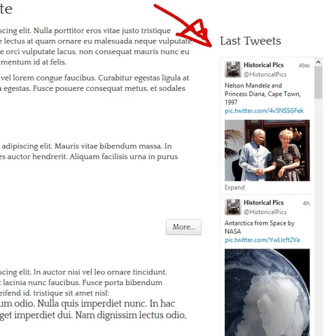 Widget de Twitter