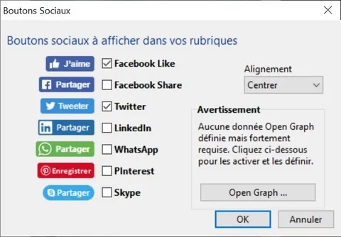 Réseaux sociaux TOWeb