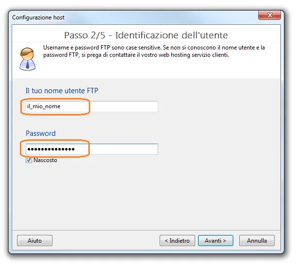 TOWeb Identificazione dell'utente