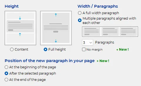 Creazione assistita di paragrafi